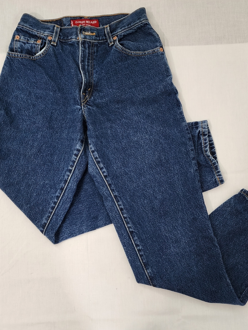 Womens VTG Levis 550's Classic Relaxed 1990's Blue Denim Western Country Chic
